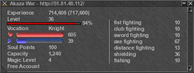 Signature for player Akaza War