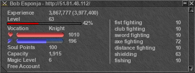 Signature for player Bob Esponja