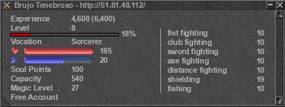 Signature for player Brujo Tenebroso