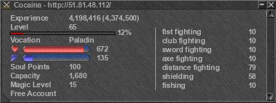 Signature for player Cocaina