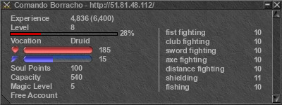 Signature for player Comando Borracho