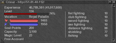 Signature for player Crixuz