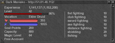 Signature for player Dark Maniako