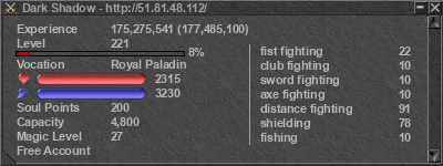 Signature for player Dark Shadow