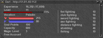 Signature for player Dart