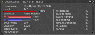 Signature for player Devil Statick