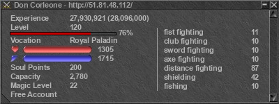 Signature for player Don Corleone