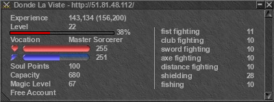 Signature for player Donde La Viste