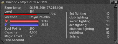 Signature for player Ducone