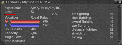 Signature for player El Shaka