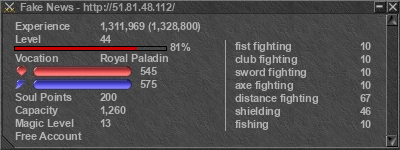 Signature for player Fake News