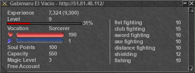 Signature for player Gabimaru El Vacio