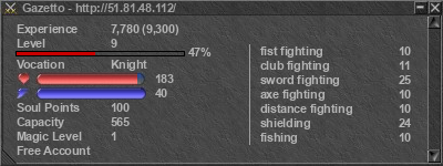 Signature for player Gazetto