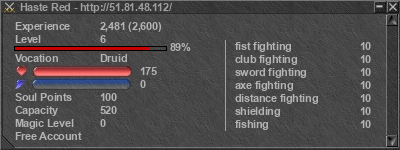 Signature for player Haste Red