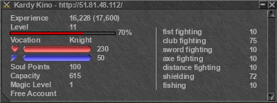 Signature for player Kardy Kino