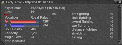 Signature for player Lady Xoxo