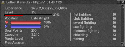 Signature for player Lether Kannubi