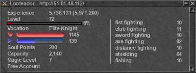 Signature for player Looteador