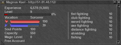 Signature for player Magnus Kael