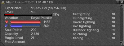 Signature for player Majin Buu