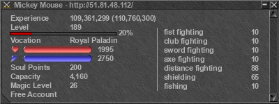 Signature for player Mickey Mouse