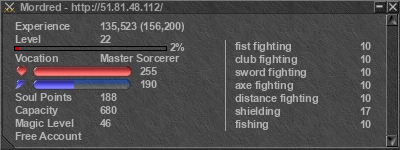 Signature for player Mordred