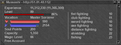 Signature for player Mussashi