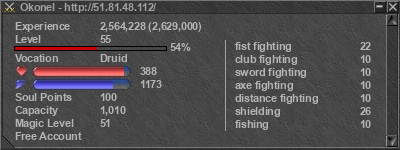 Signature for player Okonel