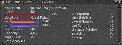 Signature for player Old Paladin