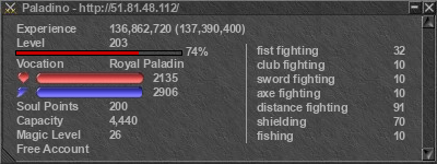 Signature for player Paladino