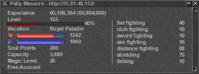 Signature for player Pally Masacre