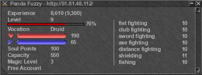 Signature for player Panda Fuzzy