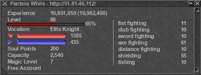 Signature for player Pantera White