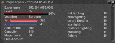 Signature for player Paquesepais