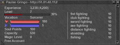 Signature for player Paulao Gringo