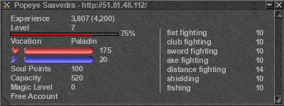 Signature for player Popeye Saavedra