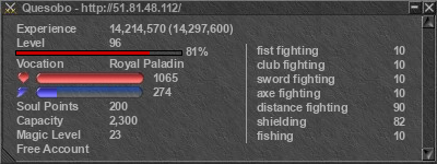 Signature for player Quesobo