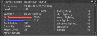 Signature for player Royal Paladiin