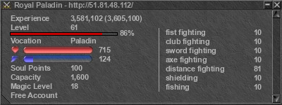 Signature for player Royal Paladin