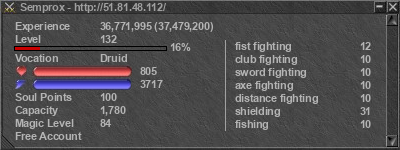 Signature for player Semprox