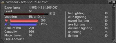 Signature for player Sirendor