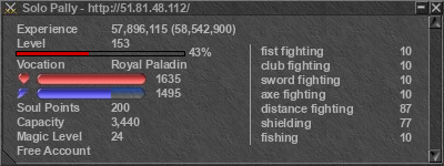 Signature for player Solo Pally