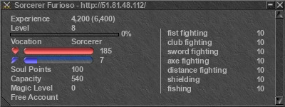 Signature for player Sorcerer Furioso