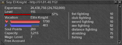 Signature for player Soy El Knight