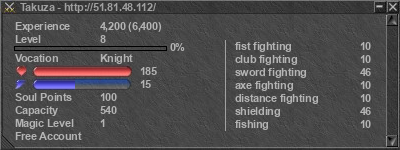 Signature for player Takuza