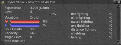 Signature for player Taylor Strike