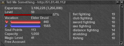 Signature for player Tell Me Something