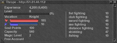 Signature for player Thrope