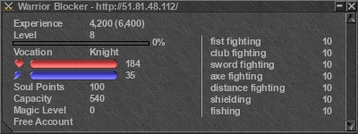 Signature for player Warrior Blocker