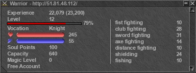 Signature for player Warrior